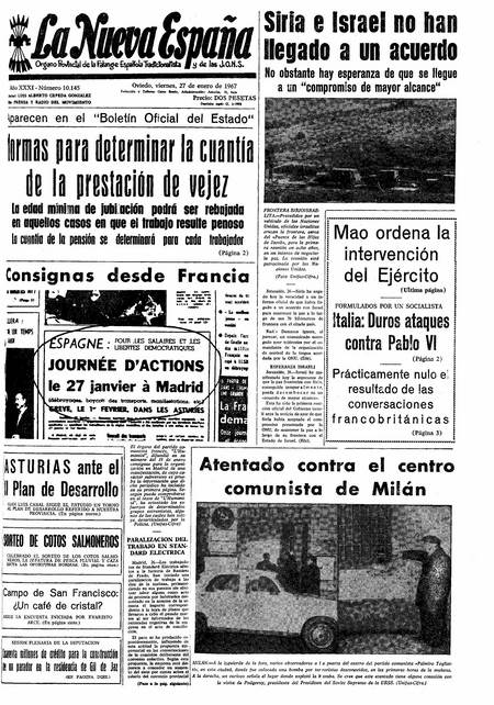 Portada Viernes 27 de  de 1967