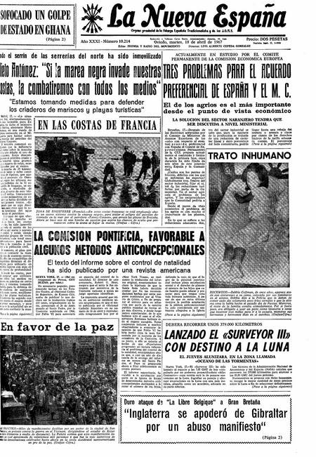 Portada Martes 18 de  de 1967