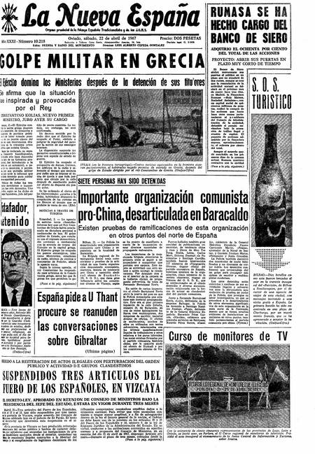 Portada Sábado 22 de  de 1967