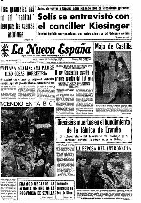 Portada Jueves 27 de  de 1967