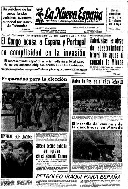 Portada Sábado 8 de  de 1967