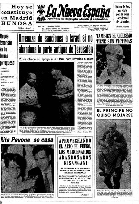 Portada Viernes 14 de  de 1967