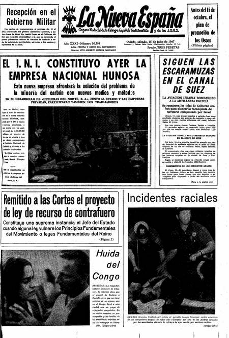 Portada Sábado 15 de  de 1967