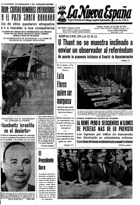 Portada Viernes 21 de  de 1967