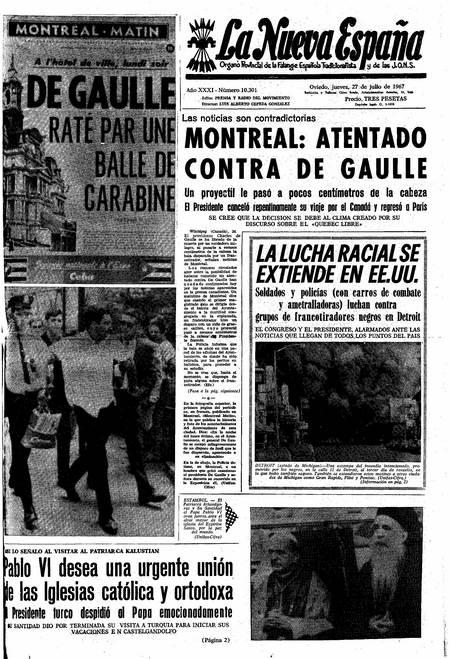 Portada Jueves 27 de  de 1967