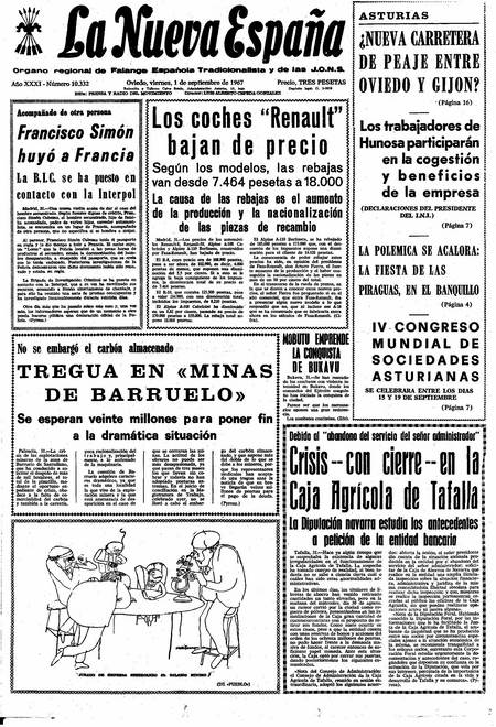 Portada Viernes 1 de  de 1967