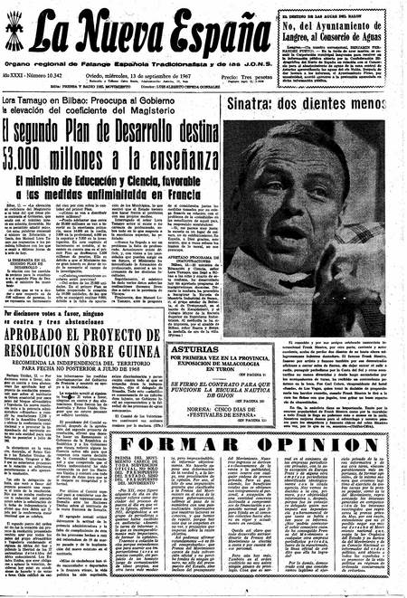 Portada Miércoles 13 de  de 1967