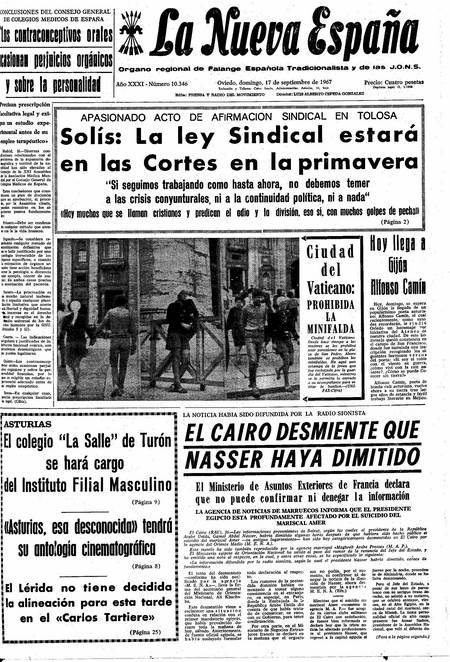 Portada Domingo 17 de  de 1967