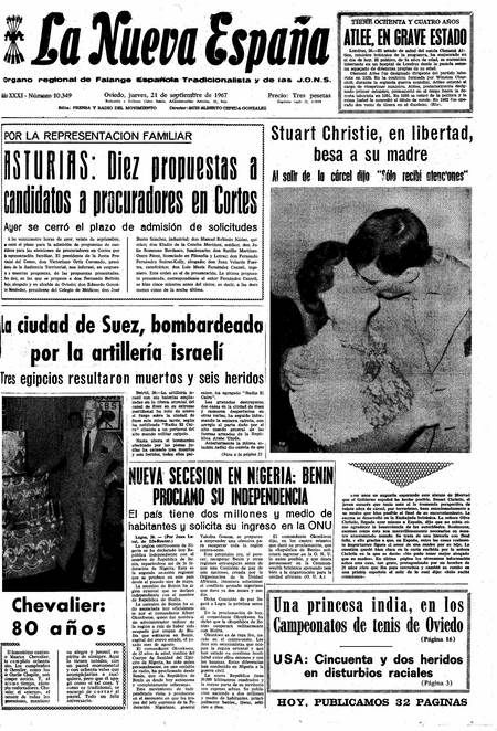 Portada Jueves 21 de  de 1967