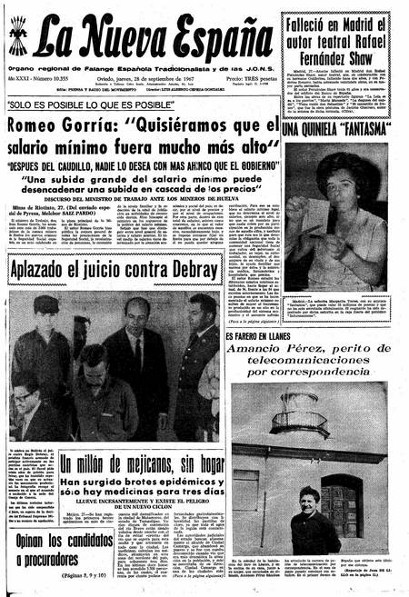 Portada Jueves 28 de  de 1967
