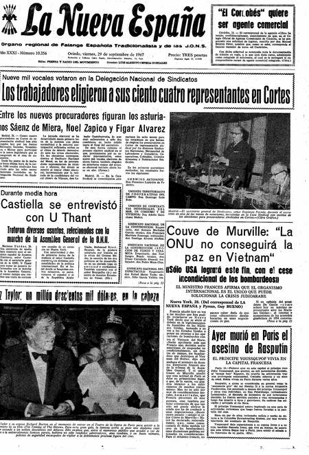 Portada Viernes 29 de  de 1967