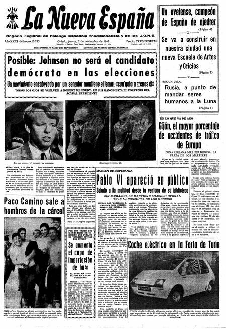 Portada Jueves 2 de Noviembre de 1967