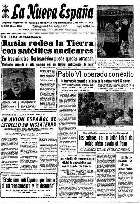 Portada Domingo 5 de Noviembre de 1967