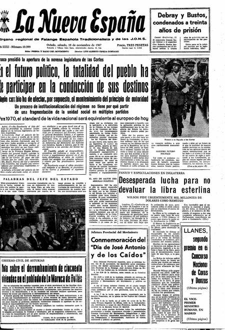 Portada Sábado 18 de Noviembre de 1967