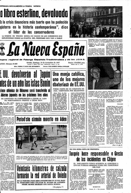 Portada Domingo 19 de Noviembre de 1967