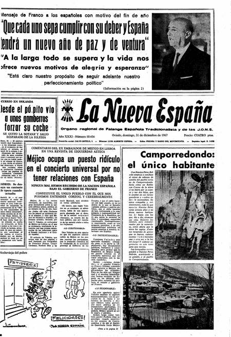 Portada Domingo 31 de Diciembre de 1967