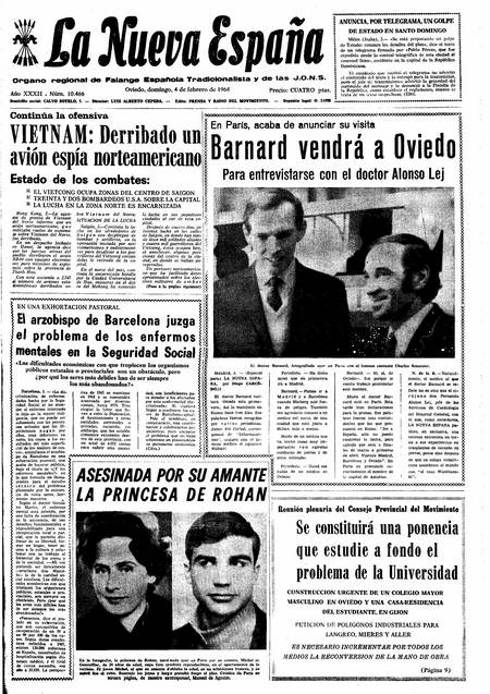 Portada Domingo 4 de  de 1968