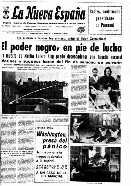 Portada Sábado 6 de  de 1968