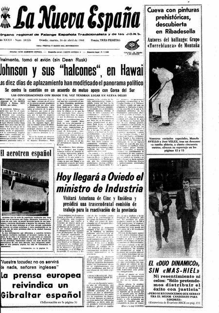 Portada Martes 16 de  de 1968