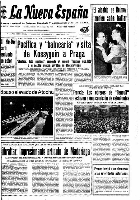 Portada Sábado 18 de  de 1968
