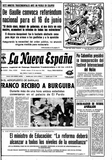 Portada Sábado 25 de  de 1968