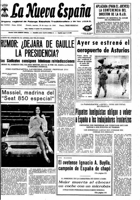 Portada Martes 28 de  de 1968