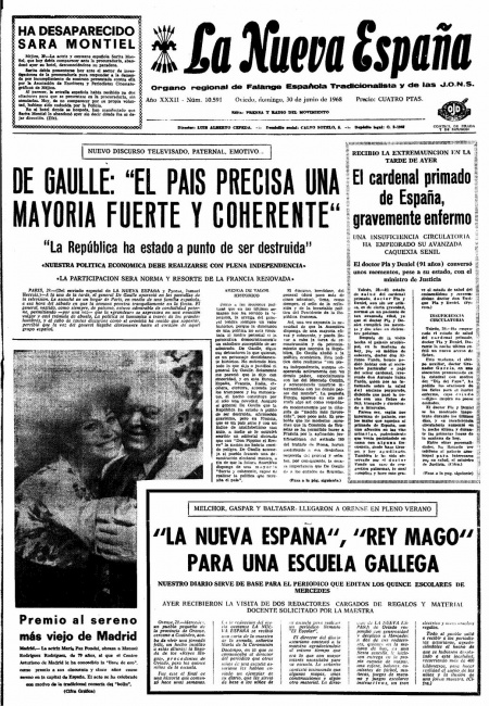 Portada Domingo 30 de  de 1968