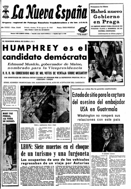 Portada Viernes 30 de  de 1968