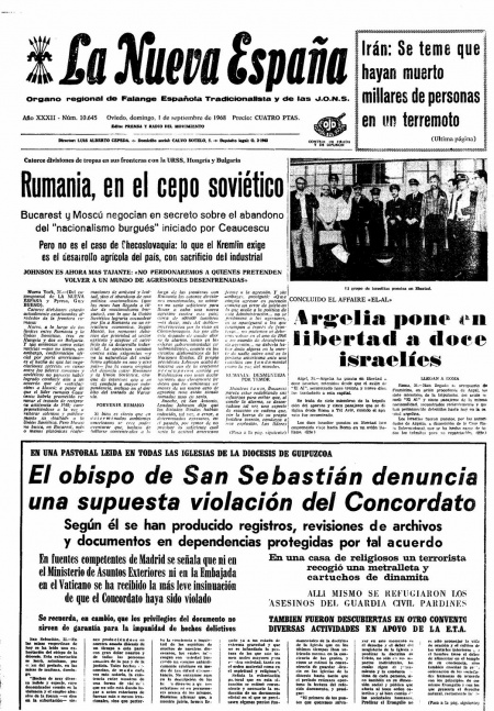 Portada Domingo 1 de  de 1968