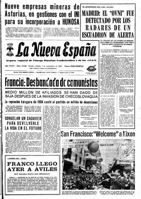 Portada Sábado 7 de  de 1968