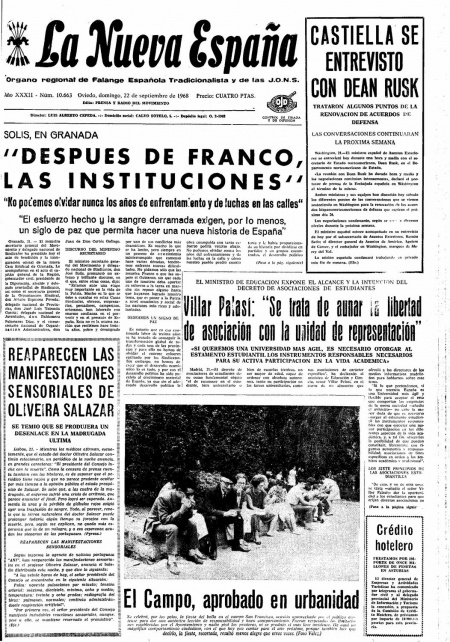 Portada Domingo 22 de  de 1968
