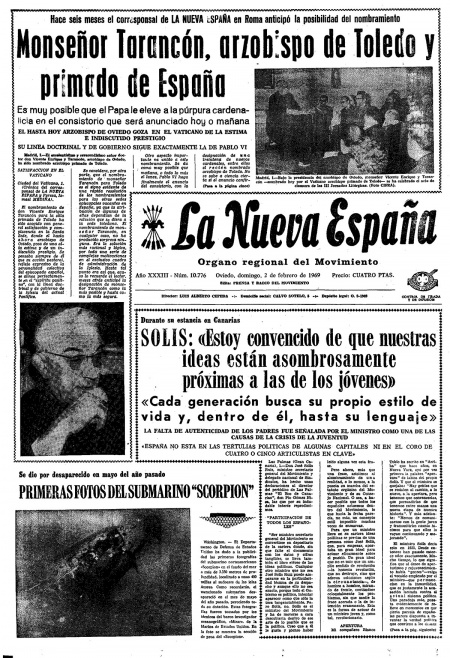 Portada Domingo 2 de  de 1969