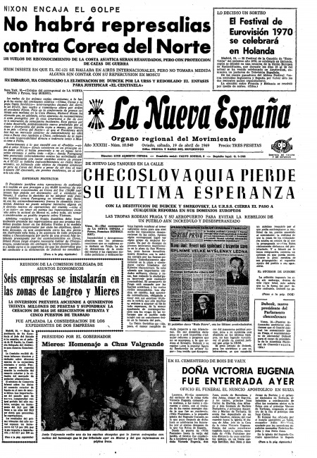 Portada Sábado 19 de  de 1969