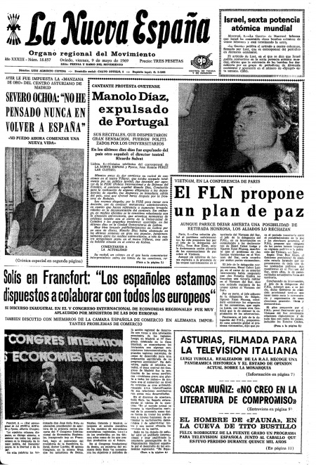Portada Viernes 9 de  de 1969