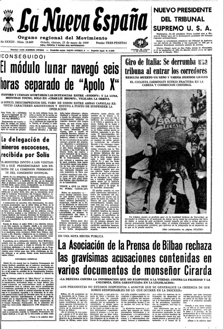 Portada Viernes 23 de  de 1969