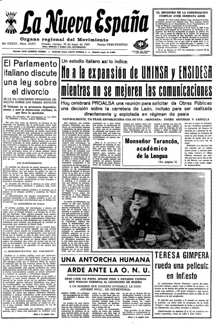 Portada Viernes 30 de  de 1969