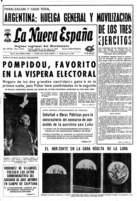 Portada Sábado 31 de  de 1969