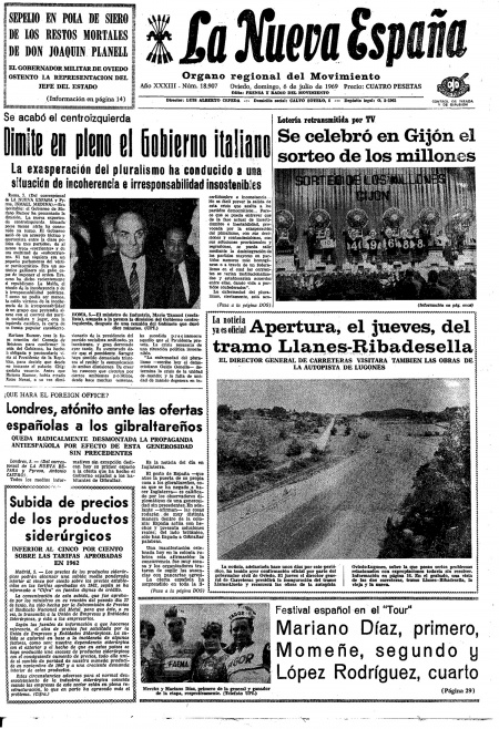 Portada Domingo 6 de  de 1969