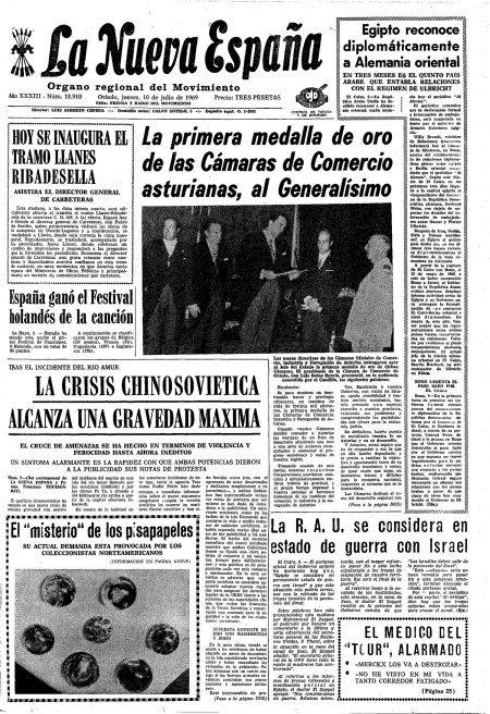Portada Jueves 10 de  de 1969