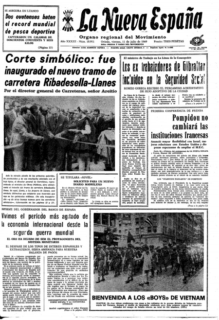 Portada Viernes 11 de  de 1969