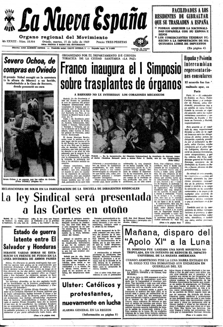 Portada Martes 15 de  de 1969
