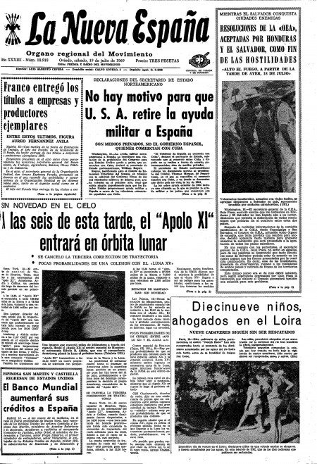Portada Sábado 19 de  de 1969