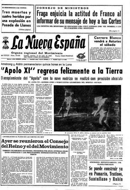 Portada Martes 22 de  de 1969