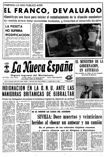 Portada Sábado 9 de  de 1969