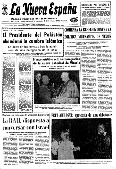 Portada Jueves 25 de  de 1969