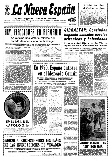 Portada Domingo 28 de  de 1969