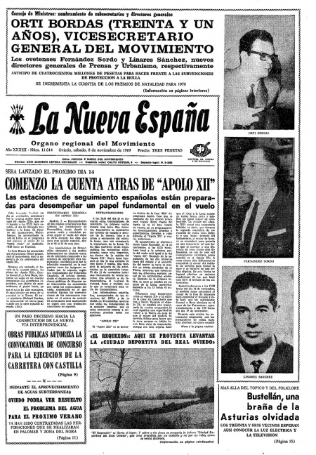 Portada Sábado 8 de Noviembre de 1969