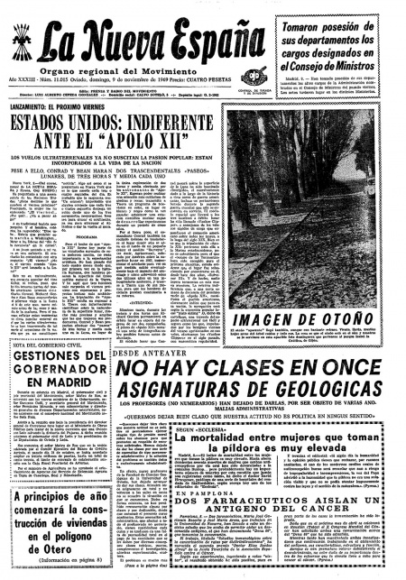 Portada Domingo 9 de Noviembre de 1969
