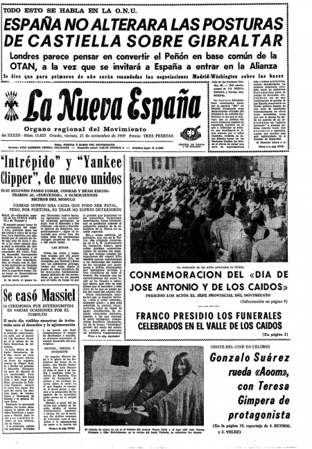 Portada Viernes 21 de Noviembre de 1969