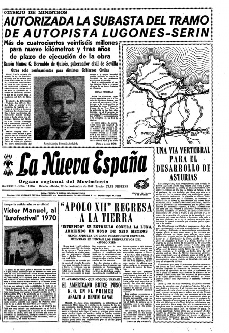 Portada Sábado 22 de Noviembre de 1969